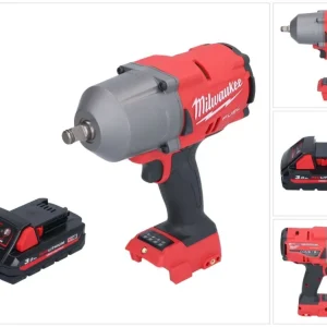 Milwaukee M18 FHIWF12-301 akumulatorowy klucz udarowy 18 V 1356 Nm 1/2" bezszczotkowy + 1x akumulator 3,0 Ah - bez ładowarki