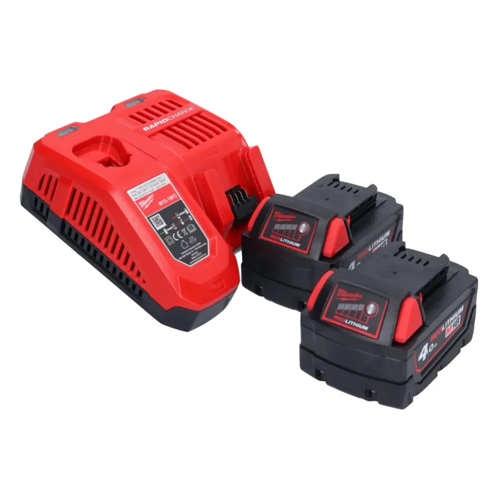 Milwaukee M18 FHIWF12-402 Akumulatorowy klucz udarowy 18 V 1356 Nm 1/2" bezszczotkowy + 2x akumulator 4,0 Ah + ładowarka