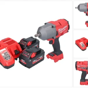 Milwaukee M18 FHIWF12-552 Akumulatorowy klucz udarowy 18 V 1356 Nm 1/2" bezszczotkowy + 2x akumulator 5,5 Ah + ładowarka