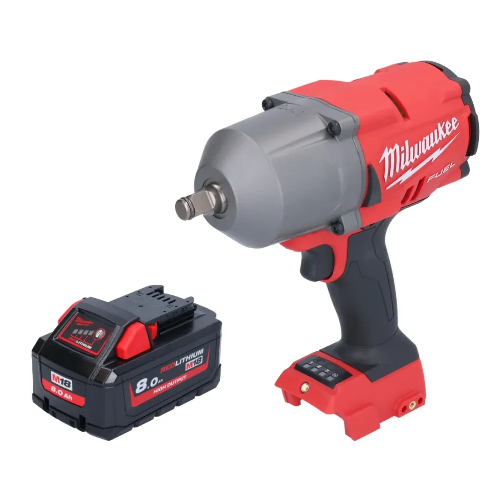 Milwaukee M18 FHIWF12-801 akumulatorowy klucz udarowy 18 V 1356 Nm 1/2" bezszczotkowy + 1x akumulator 8,0 Ah - bez ładowarki