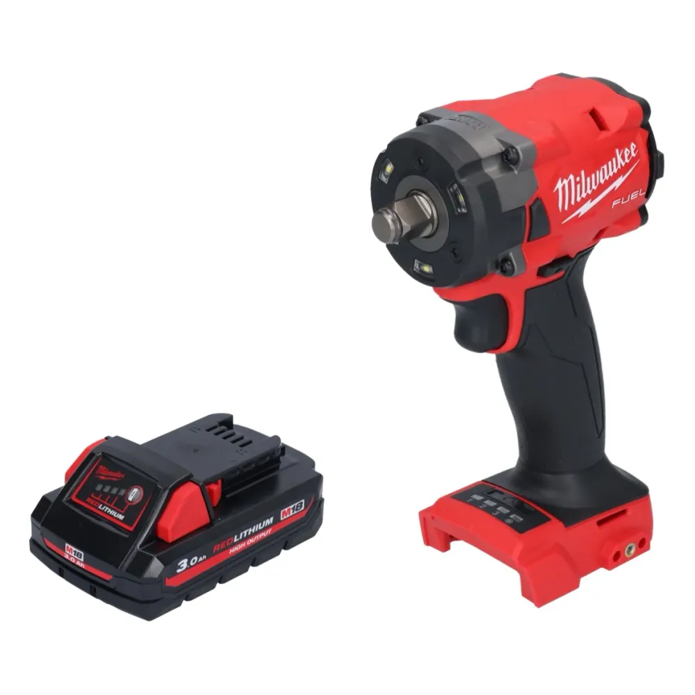 Milwaukee M18 FIW2F12-301 akumulatorowy klucz udarowy 18 V 339 Nm 1/2" bezszczotkowy + 1x akumulator 3,0 Ah - bez ładowarki