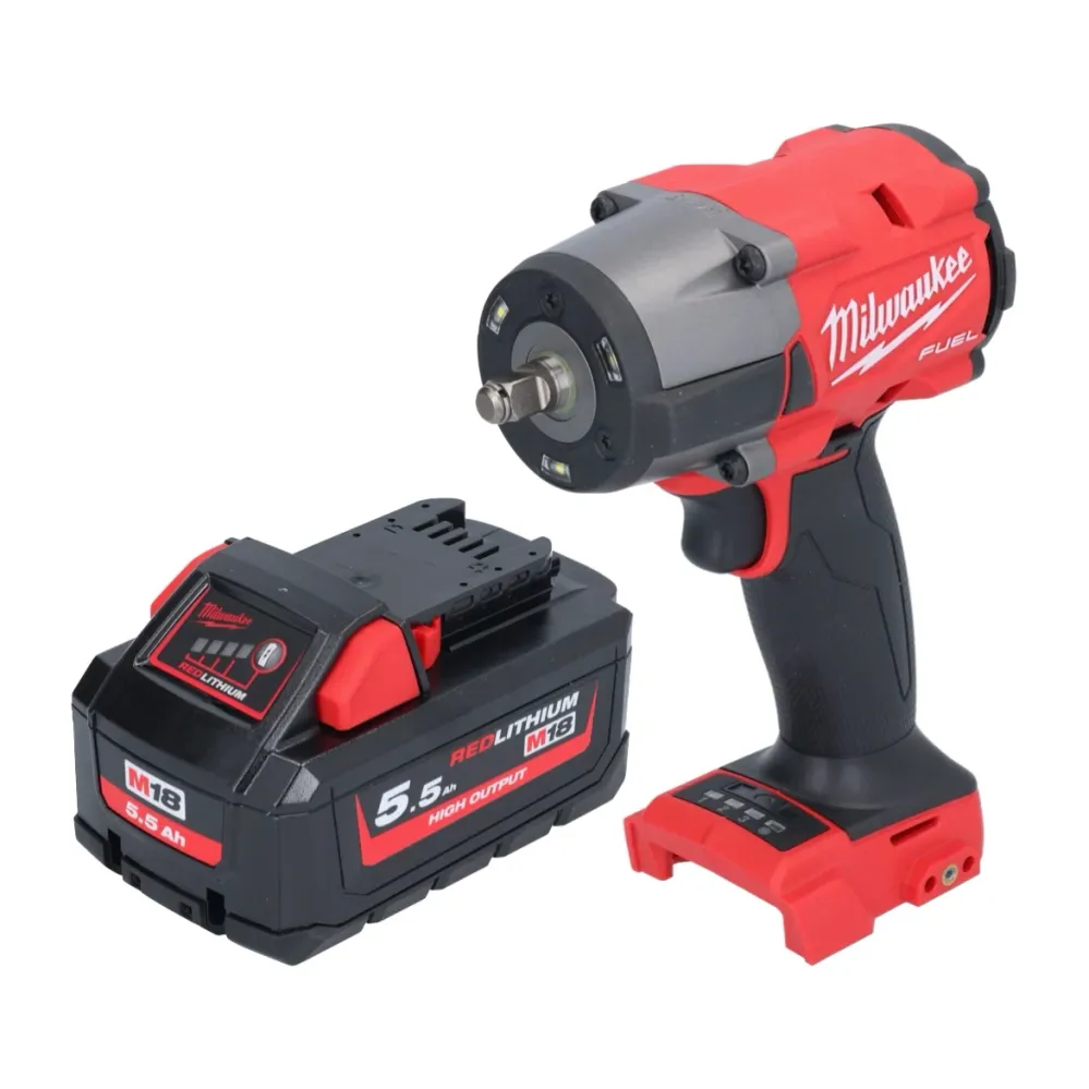 Milwaukee M18 FMTIW2F38-551 Akumulatorowy klucz udarowy 18 V 745 Nm 3/8" bezszczotkowy + 1x akumulator 5,5 Ah - bez ładowarki