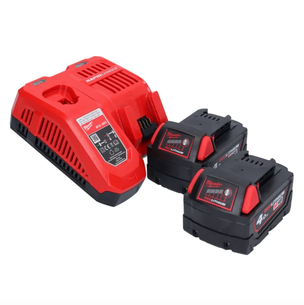 Milwaukee M18 FN16GA-402X Gwoździarka akumulatorowa 18 V 32 - 64 mm bezszczotkowa + 2x akumulator 4,0 Ah + ładowarka + pud...