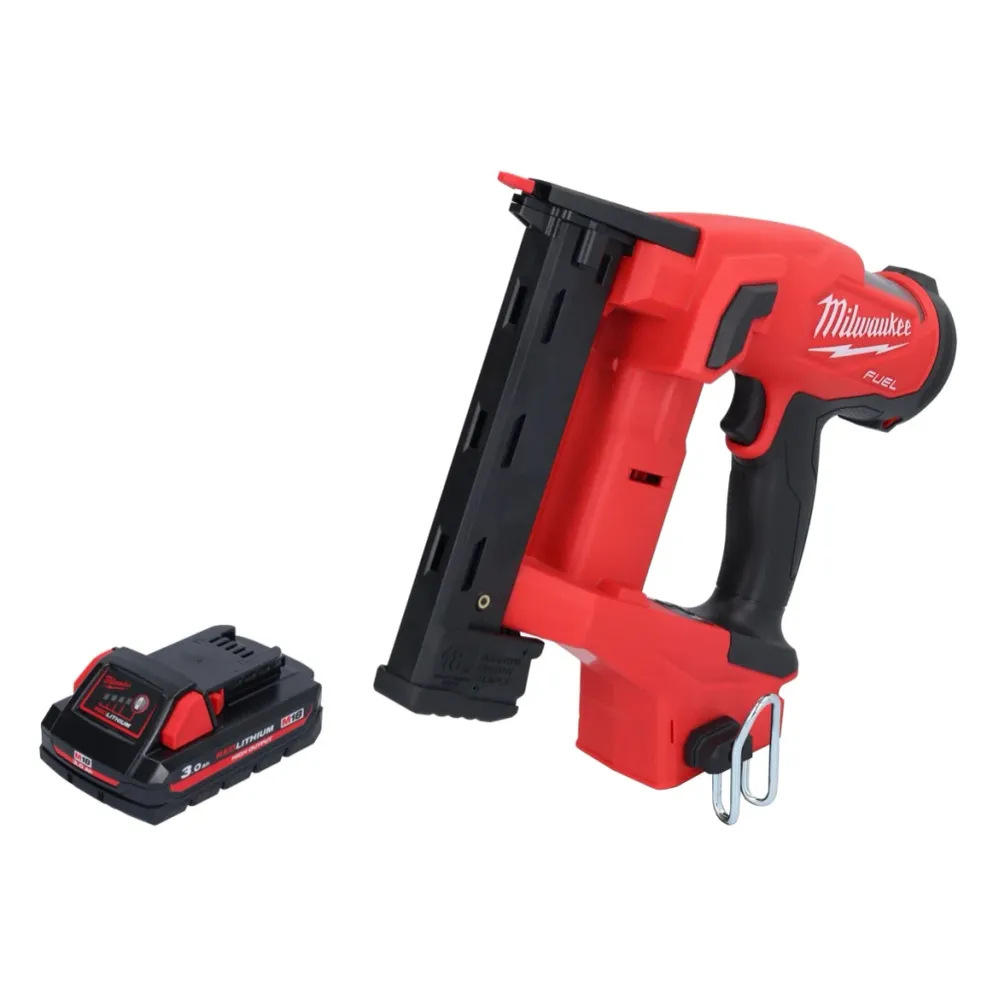 Milwaukee M18 FNCS18GS-301X zszywacz akumulatorowy 18 V 9,5 - 38 mm bezszczotkowy + 1x akumulator 3,0 Ah + HD Box - bez ła...