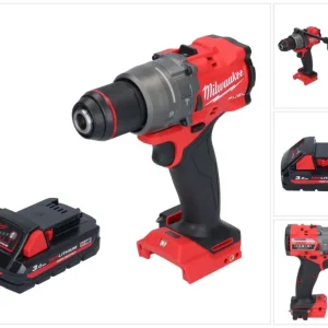 Milwaukee M18 FPD3-301 akumulatorowa wiertarko-wkrętarka udarowa 18 V 158 Nm bezszczotkowa + 1x akumulator 3,0 Ah - bez ła...