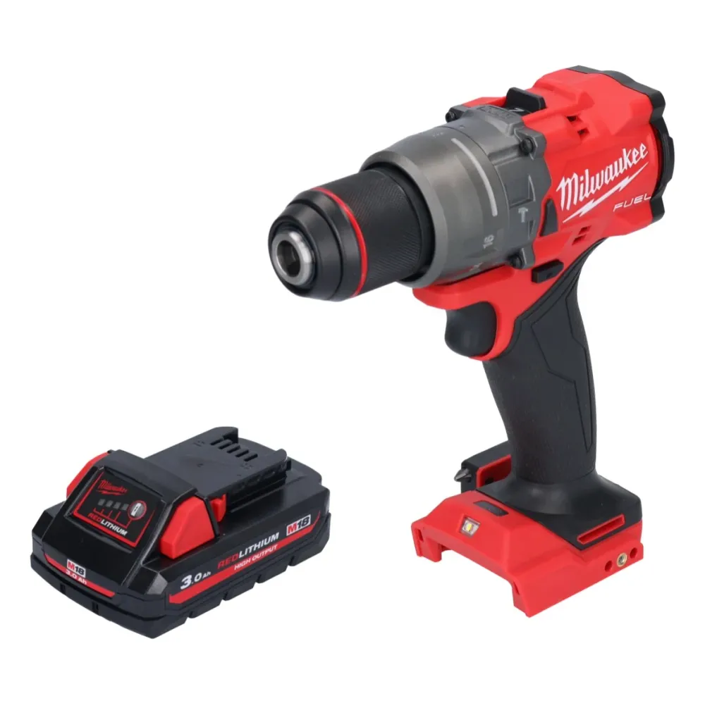 Milwaukee M18 FPD3-301 akumulatorowa wiertarko-wkrętarka udarowa 18 V 158 Nm bezszczotkowa + 1x akumulator 3,0 Ah - bez ła...