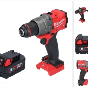 Milwaukee M18 FPD3-501 akumulatorowa wiertarko-wkrętarka udarowa 18 V 158 Nm bezszczotkowa + 1x akumulator 5,0 Ah - bez ła...