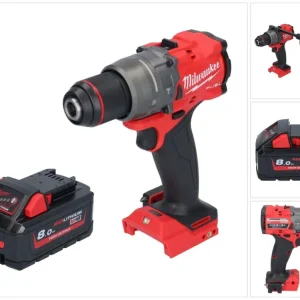 Milwaukee M18 FPD3-801 akumulatorowa wiertarko-wkrętarka udarowa 18 V 158 Nm bezszczotkowa + 1x akumulator 8,0 Ah - bez ła...