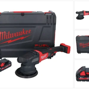Milwaukee M18 FROP21-301X Akumulatorowa polerka mimośrodowa 18 V 150 mm bezszczotkowa + 1x akumulator 3,0 Ah + skrzynka HD...