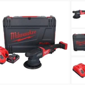 Milwaukee M18 FROP21-301X akumulatorowa polerka mimośrodowa 18 V 150 mm bezszczotkowa + 1x akumulator 3,0 Ah + ładowarka +...