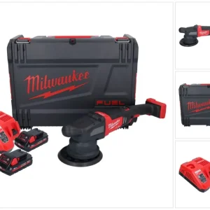 Milwaukee M18 FROP21-302X Akumulatorowa polerka mimośrodowa 18 V 150 mm bezszczotkowa + 2x akumulator 3,0 Ah + ładowarka +...