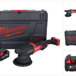 Milwaukee M18 FROP21-501X Akumulatorowa polerka mimośrodowa 18 V 150 mm bezszczotkowa + 1x akumulator 5,0 Ah + skrzynka HD...