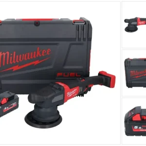 Milwaukee M18 FROP21-551X Akumulatorowa polerka mimośrodowa 18 V 150 mm bezszczotkowa + 1x akumulator 5,5 Ah + skrzynka HD...
