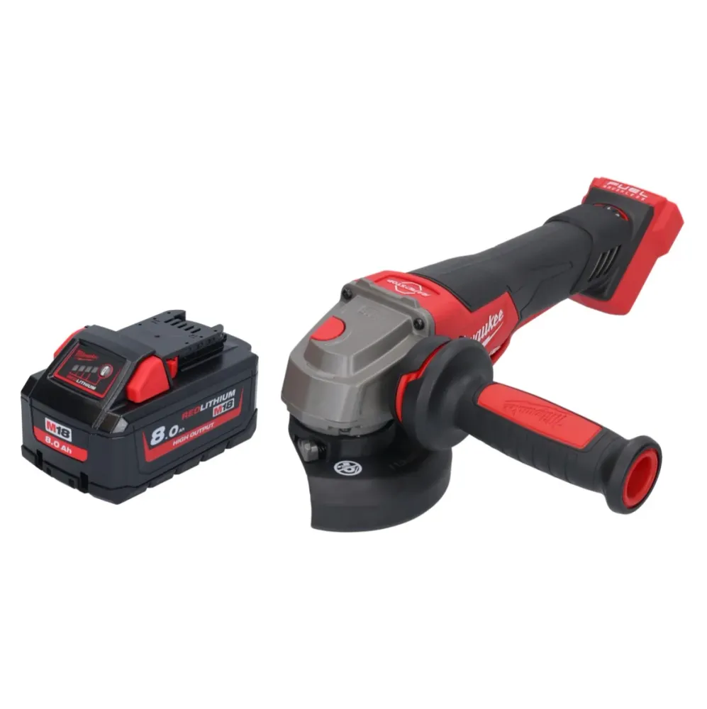 Milwaukee M18 FSAGV115XPDB-801 Akumulatorowa szlifierka kątowa 18 V 115 mm bezszczotkowa + 1x akumulator 8,0 Ah - bez łado...