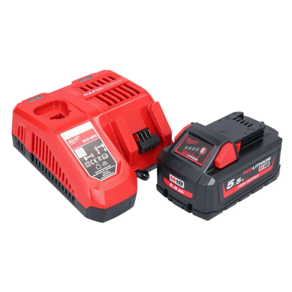 Milwaukee M18 FSZ-551 akumulatorowa pilarka szablasta 18 V bezszczotkowa + 1x akumulator 5,5 Ah + ładowarka