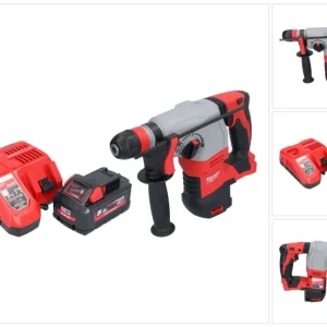 Milwaukee M18 HD18HX-551 akumulatorowy młot udarowo-obrotowy 18 V 2,4 J + 1x akumulator 5,5 Ah + ładowarka