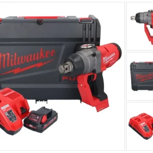 Milwaukee M18 ONEFHIWF1-301X akumulatorowy klucz udarowy 18 V 2033 Nm 1″ bezszczotkowy + 1x akumulator 3,0 Ah + ładowarka...
