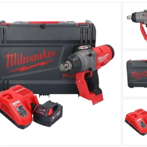 Milwaukee M18 ONEFHIWF1-401X akumulatorowy klucz udarowy 18 V 2033 Nm 1″ bezszczotkowy + 1x akumulator 4,0 Ah + ładowarka...