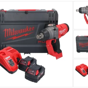 Milwaukee M18 ONEFHIWF1-402X Akumulatorowy klucz udarowy 18 V 2033 Nm 1″ bezszczotkowy + 2x akumulator 4,0 Ah + ładowarka...