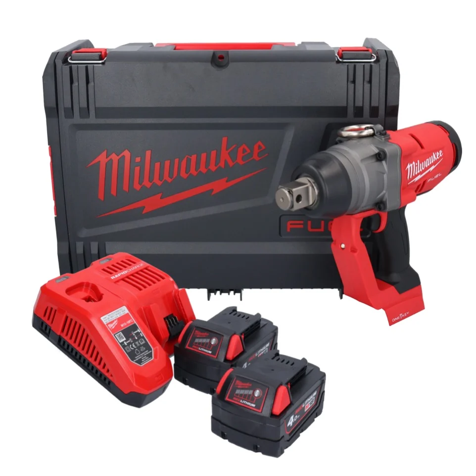 Milwaukee M18 ONEFHIWF1-402X Akumulatorowy klucz udarowy 18 V 2033 Nm 1″ bezszczotkowy + 2x akumulator 4,0 Ah + ładowarka...