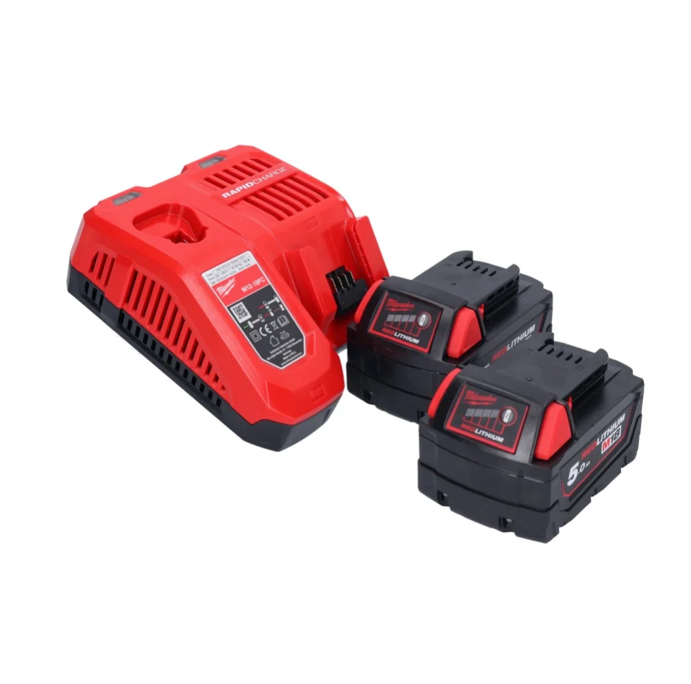 Milwaukee M18 ONEFHIWF1-502X Akumulatorowy klucz udarowy 18 V 2033 Nm 1″ bezszczotkowy + 2x akumulator 5,0 Ah + ładowarka...