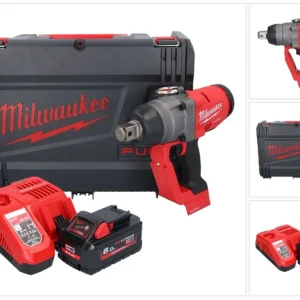 Milwaukee M18 ONEFHIWF1-801X akumulatorowy klucz udarowy 18 V 2033 Nm 1″ bezszczotkowy + 1x akumulator 8,0 Ah + ładowarka...