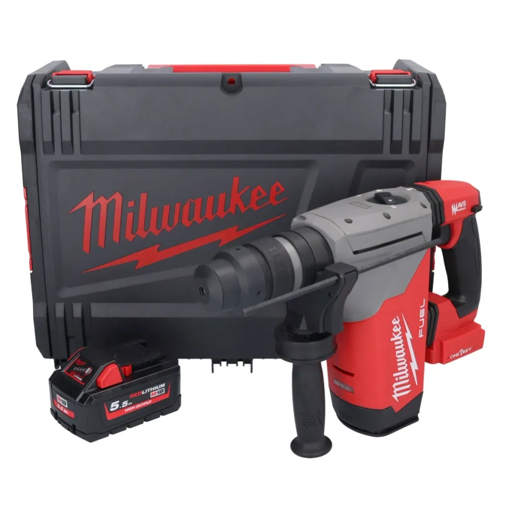 Milwaukee M18 ONEFHPX-551X Akumulatorowy młot udarowo-obrotowy 18 V 5,0 J bezszczotkowy + 1x akumulator 5,5 Ah + HD Box -...