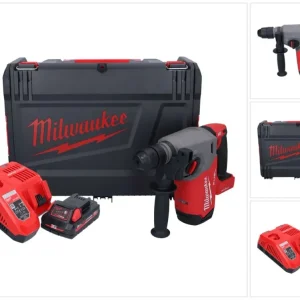 Milwaukee M18 ONEFHX-301X akumulatorowy młot udarowo-obrotowy 18 V 2,5 J SDS-Plus Brushless + 1x akumulator 3,0 Ah + ładow...
