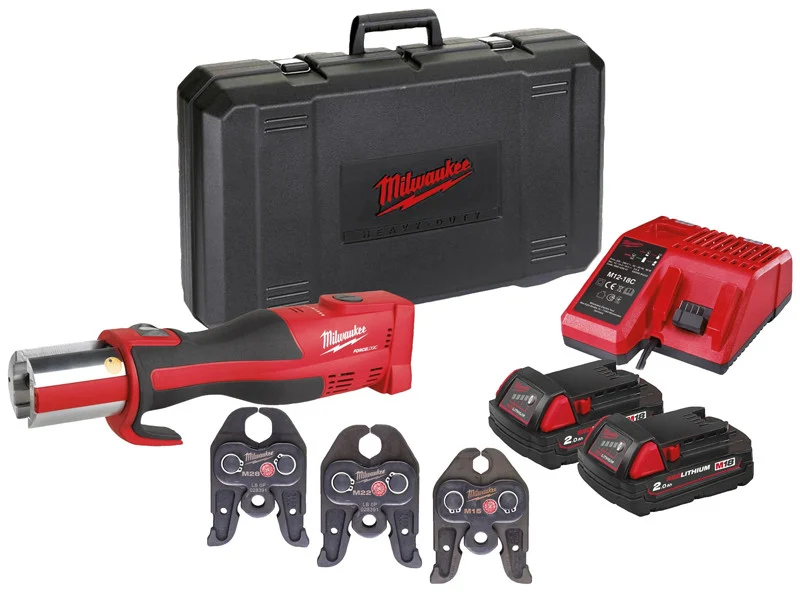 Milwaukee praska hydrauliczna M18 BLHPT, akumulatorowa 32 kN ze szczękami