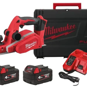 Milwaukee strug akumulatorowy M18 BP 82 mm głębokość 2 mm zestaw z akumulatorami