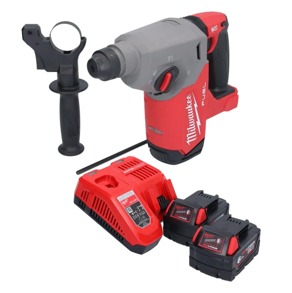 Wiertarko-wkrętarka akumulatorowa Milwaukee M18 FH-602 18 V 2,5 J SDS plus Brushless + 2x akumulator 6,0 Ah + ładowarka