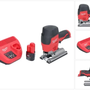 Wyrzynarka akumulatorowa Milwaukee M12 JS-201 12 V + 1x akumulator 2,0 Ah + ładowarka