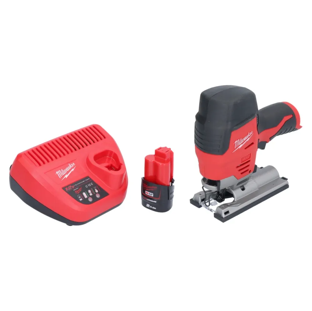 Wyrzynarka akumulatorowa Milwaukee M12 JS-201 12 V + 1x akumulator 2,0 Ah + ładowarka