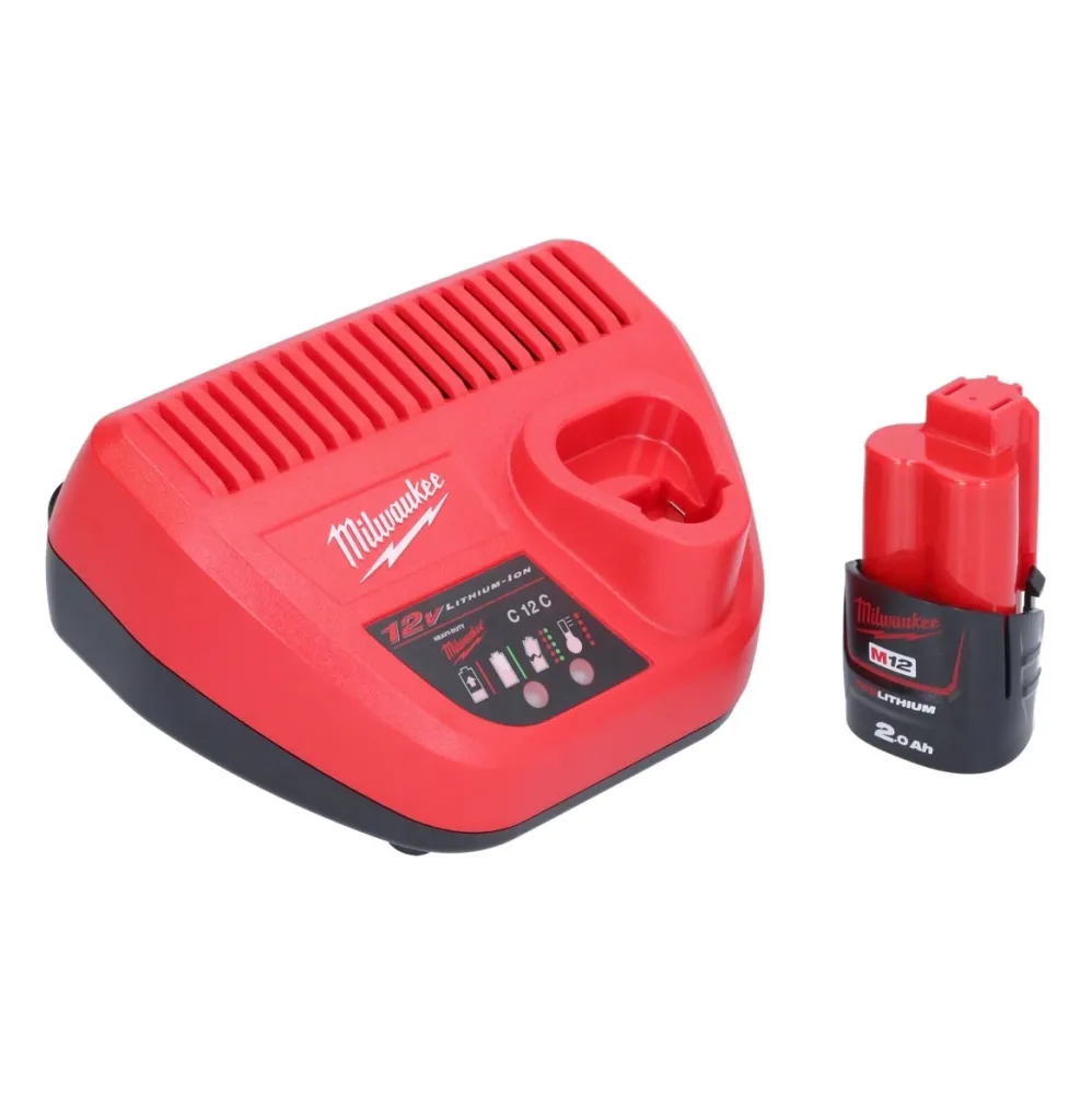 Wyrzynarka akumulatorowa Milwaukee M12 JS-201 12 V + 1x akumulator 2,0 Ah + ładowarka