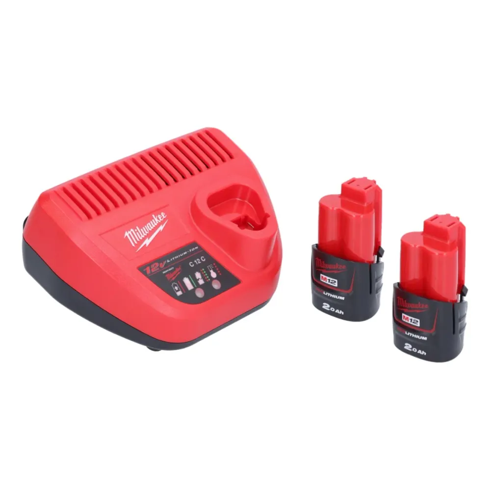 Wyrzynarka akumulatorowa Milwaukee M12 JS-202 12 V + 2x akumulator 2,0 Ah + ładowarka