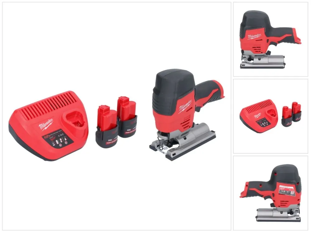 Wyrzynarka akumulatorowa Milwaukee M12 JS-252 12 V + 2x akumulator 2,5 Ah + ładowarka