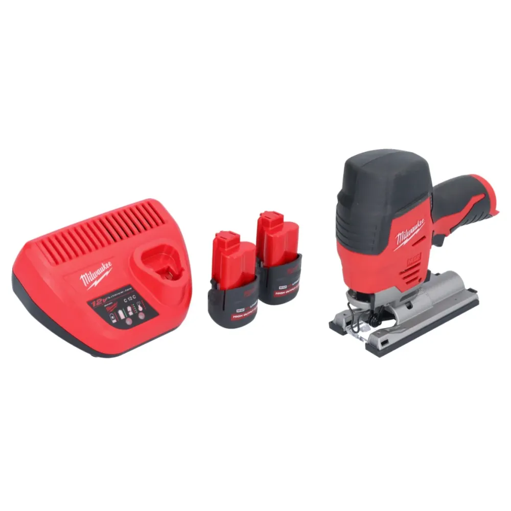 Wyrzynarka akumulatorowa Milwaukee M12 JS-252 12 V + 2x akumulator 2,5 Ah + ładowarka