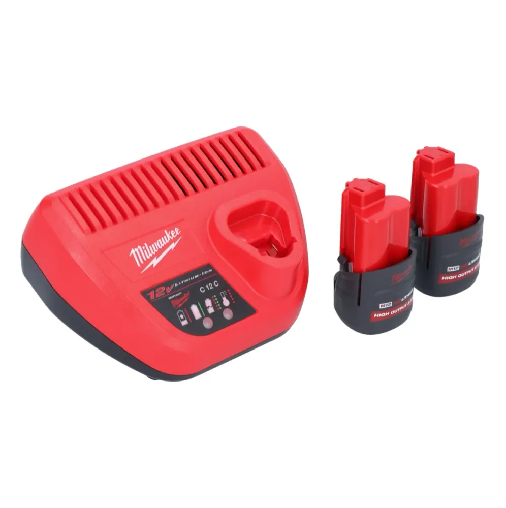 Wyrzynarka akumulatorowa Milwaukee M12 JS-252 12 V + 2x akumulator 2,5 Ah + ładowarka