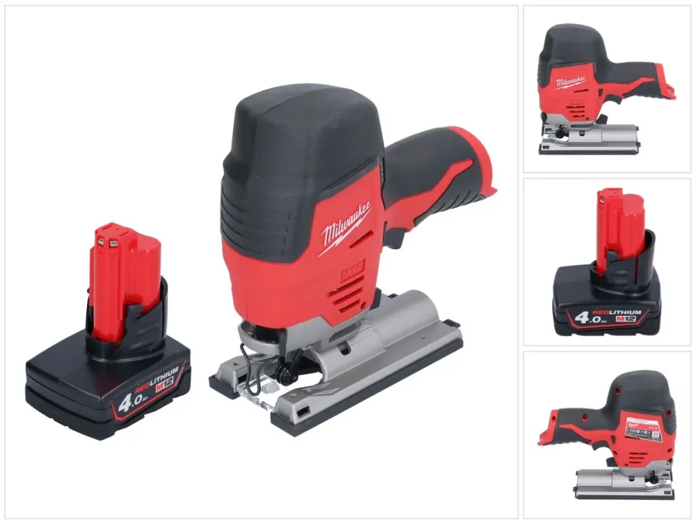 Wyrzynarka akumulatorowa Milwaukee M12 JS-401 12 V + 1x akumulator 4,0 Ah - bez ładowarki