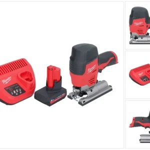 Wyrzynarka akumulatorowa Milwaukee M12 JS-501 12 V + 1x akumulator 5,0 Ah + ładowarka