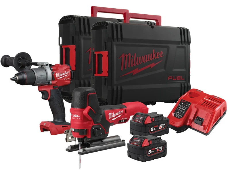 Milwaukee Zestaw Wiertarko-wkrętarka M18 FDD2 Wyrzynarka FBJS 18V 135Nm