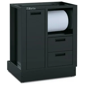 Moduł warsztatowy Beta stały RSC50 MS-2C czarny z przegrodami i 2 szufladami