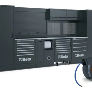 Modułowe wyposażenie warsztatowe Beta RSC50 4505x690x2000mm ze zwijaczem węż sprężonego powietrza