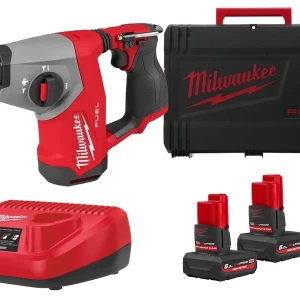Młotowiertarka Milwaukee M12 Fuel FHAC16-0 SDS-Plus 1,15J zestaw z akumulatorami