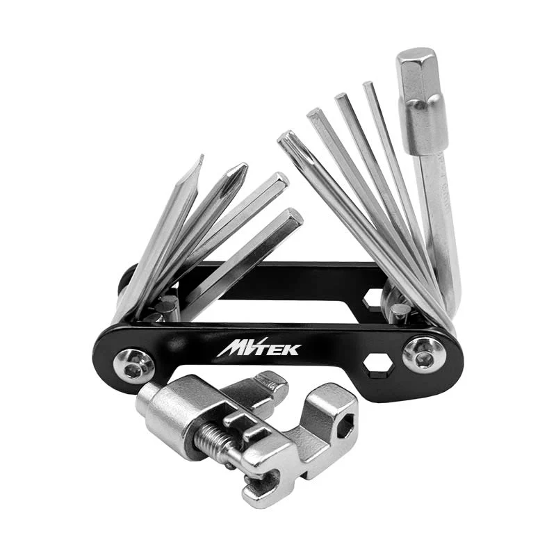 Multitool 11w1 z Aluminium Śrubokręty + Klucze Imbusowe + T25 + Rozkuwacz Łńcucha MVTEK