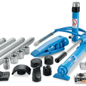 Omcn podnośnik hydrauliczny Titanik 102 12 ton gwintowane przedłużenia niebieski