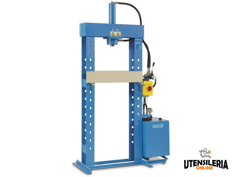 OMCN Prasa elektrohydrauliczna P30-W 30 ton z uruchamianiem dźwigniowym
