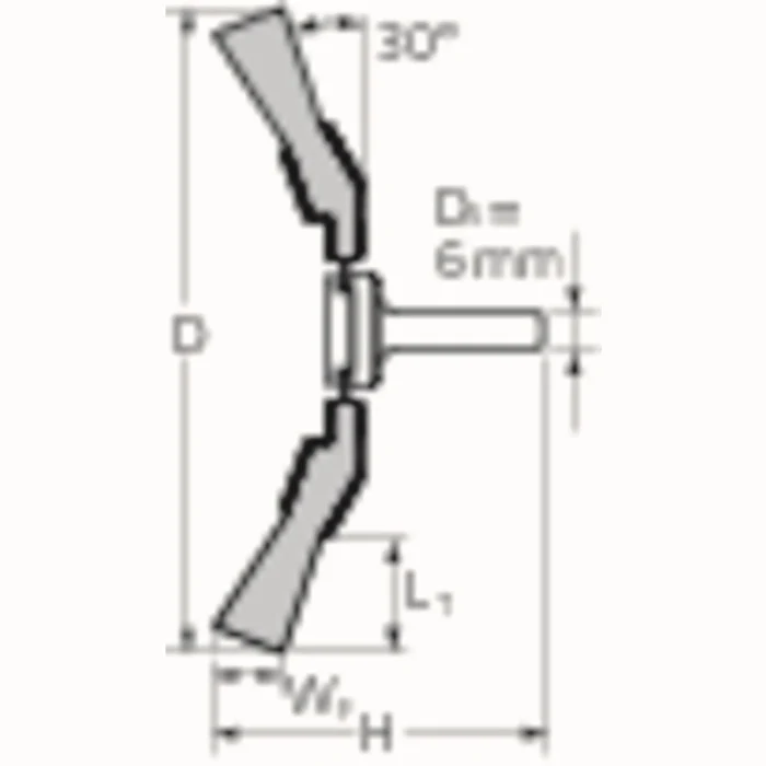 PFERD szczotka stożkowa KBU INOX ( 8000431754 ) Ø 80 mm grubość drutu 0,3 mm 12000 min-¹