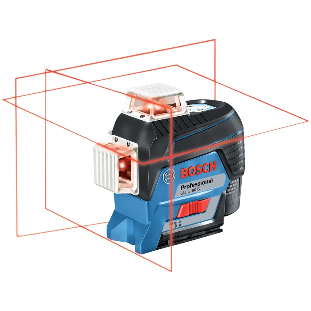 Poziomica laserowa Bosch GLL 3-80 C z odbiornikiem