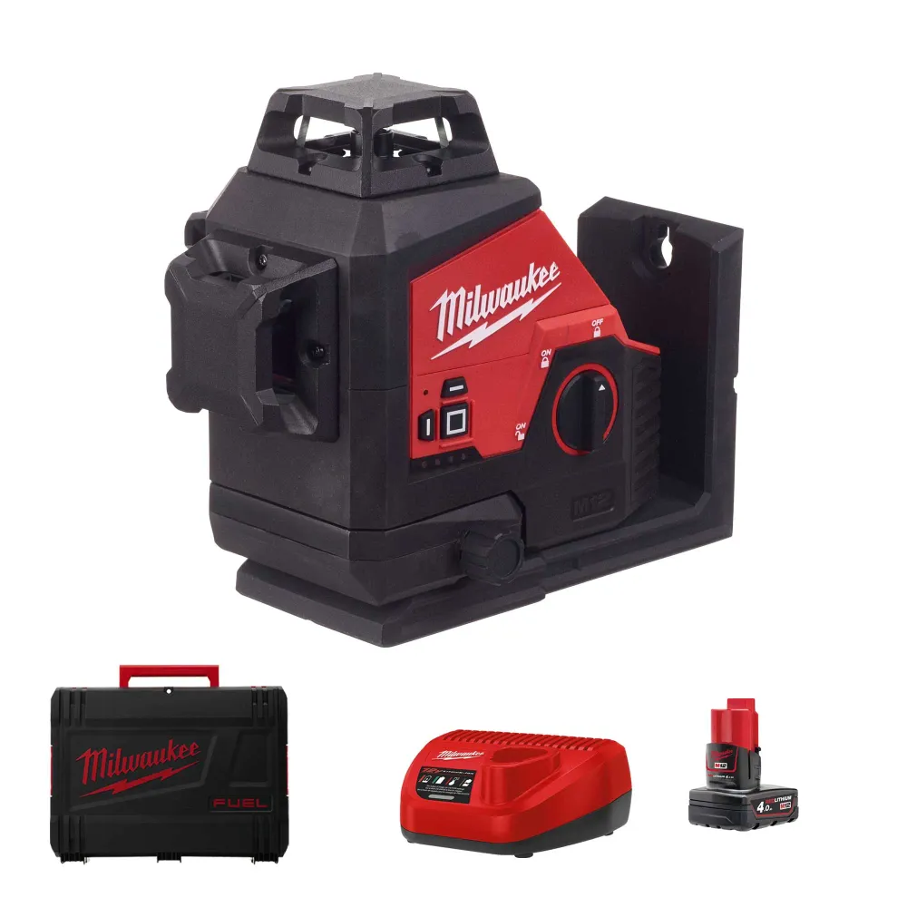 Poziomica laserowa Milwaukee M12 3PL-401C